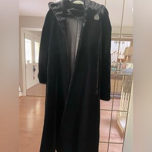 BIANCA NYGARD floor length fur winter coat.